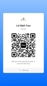 Quét mã QR để truy cập Mini App Lữ Hành Tour