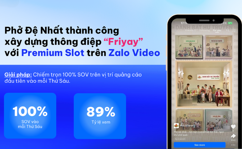 Câu chuyện thành công của Phở Đệ Nhất với Zalo Video