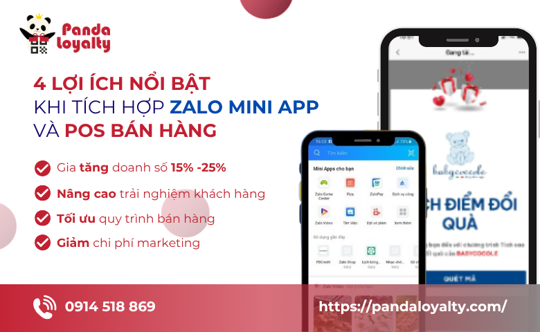 Tại Sao Nên Lựa Chọn PANDA LOYALTY Tích Hợp Zalo Mini App Và POS Bán Hàng?