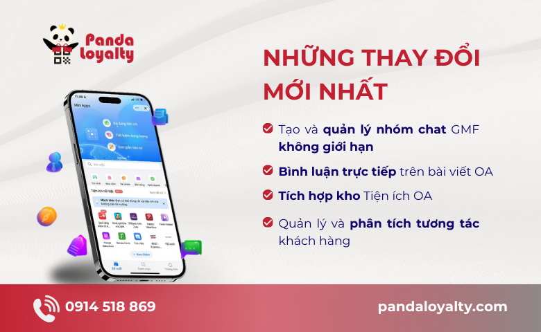 Zalo Mini App cập nhật các tính năng mới 05/2025