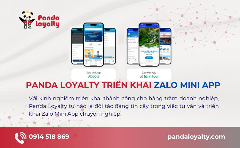 Panda Loyalty Chuyên Cung Cấp Dịch Vụ Triển Khai Zalo Mini App