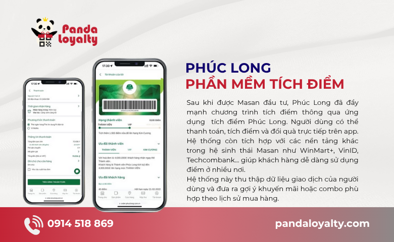 Phúc Long chăm sóc cá nhân từng khách hàng thông qua phần mềm tích đIểm
