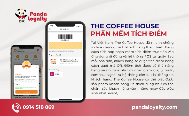 The Coffee House với chiến lược phần mềm tích điểm giúp hình thành thói quen quay lại