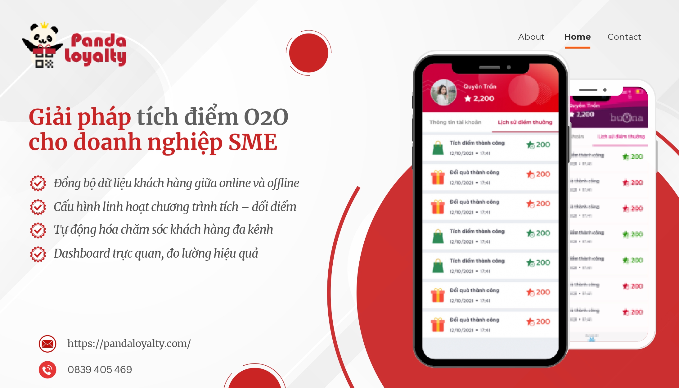 hệ thống tích điểm O2O