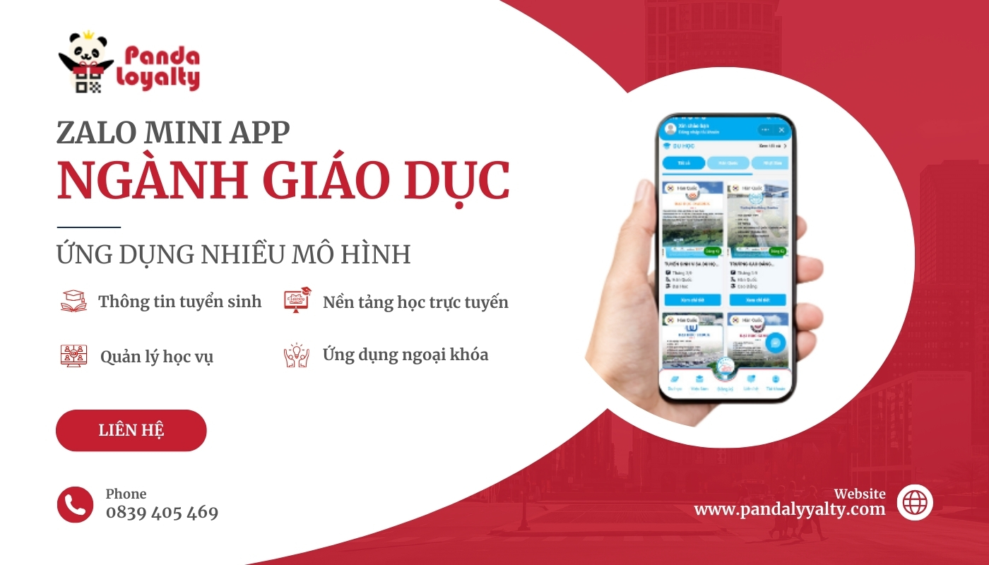 mô hình zalo mini app ngành giáo dục