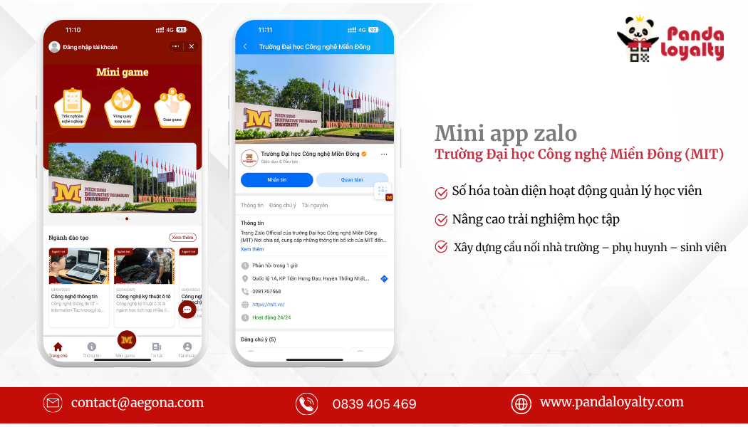 Giải pháp Mini app zalo từ Panda Loyalty