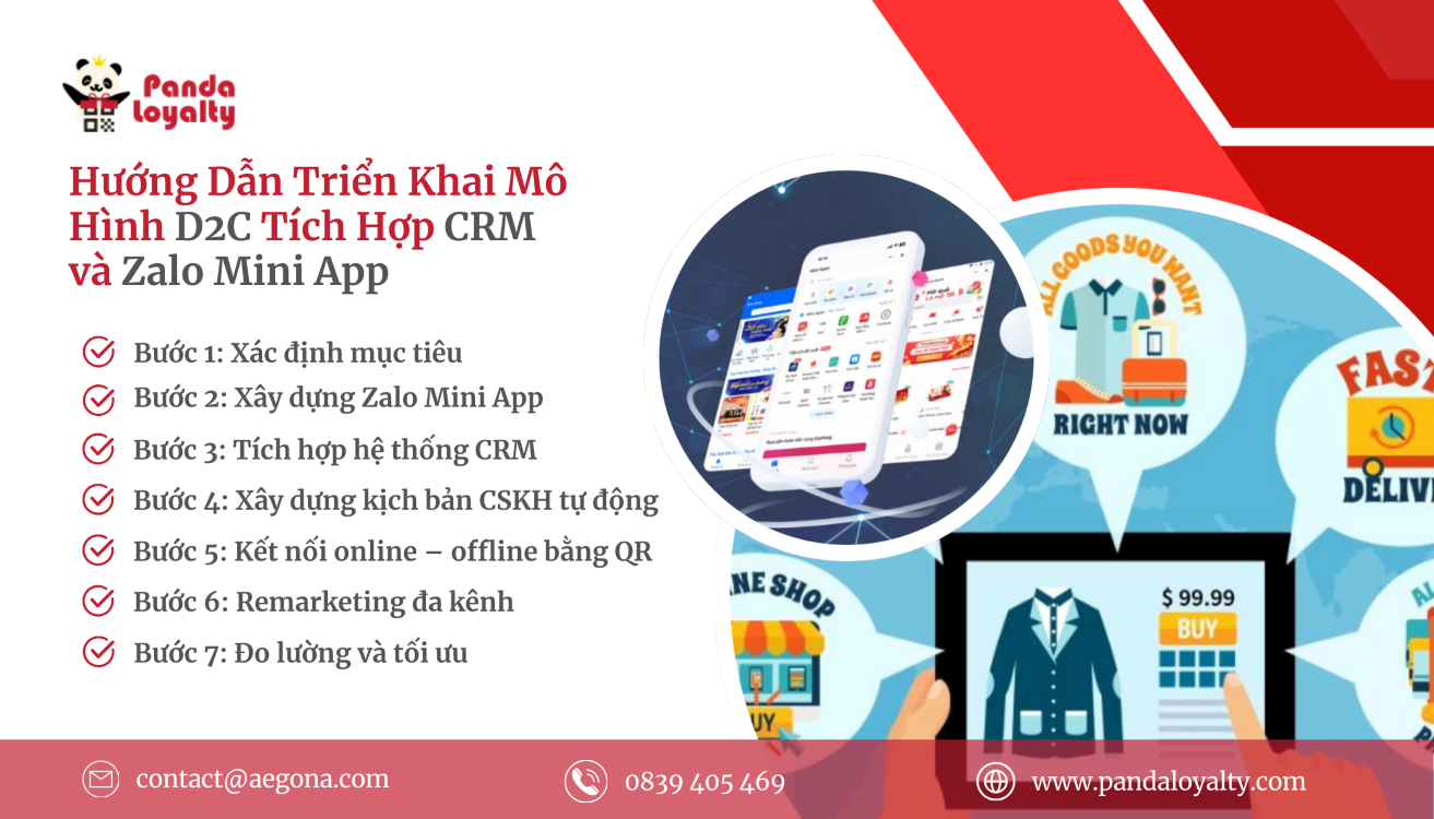 Hướng Dẫn Triển Khai Chiến Lược D2C Tích Hợp CRM và Zalo Mini App