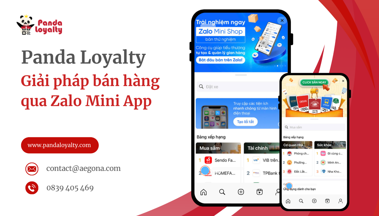 Panda Loyalty – Cung cấp giải pháp bán hàng qua Zalo Mini App