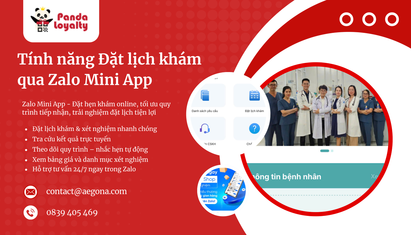 Tính năng nổi bật của Zalo Mini App trong đặt lịch khám online