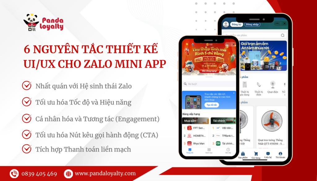 6 Nguyên tắc thiết kế UI/UX cho Zalo Mini App giúp tăng tỷ lệ chuyển đổi