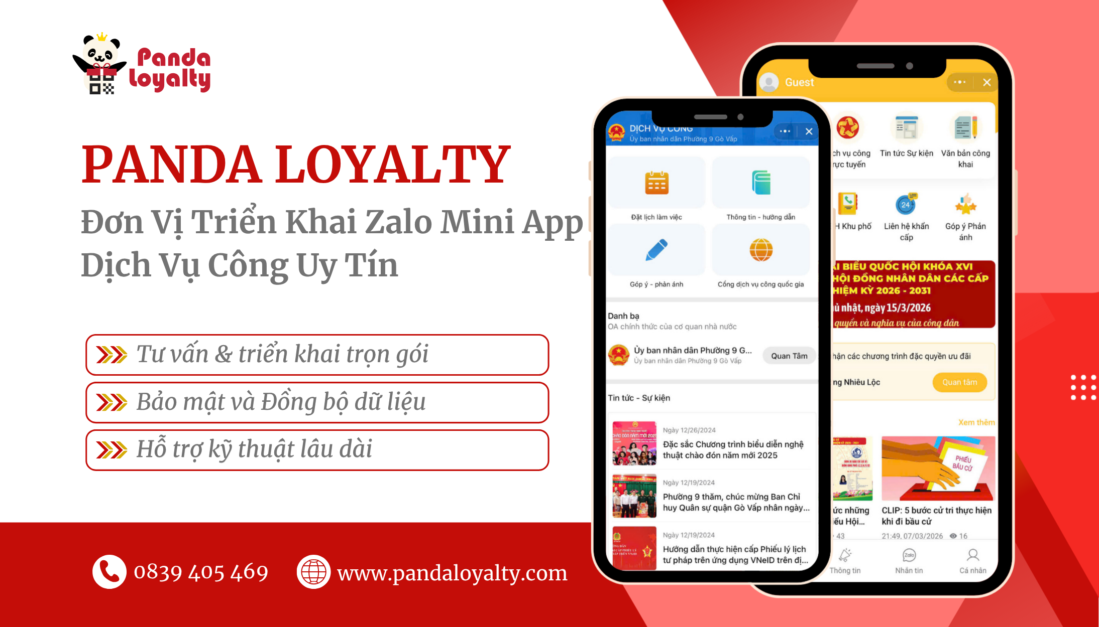Panda Loyalty – Đơn vị triển khai Zalo Mini App dịch vụ công uy tín