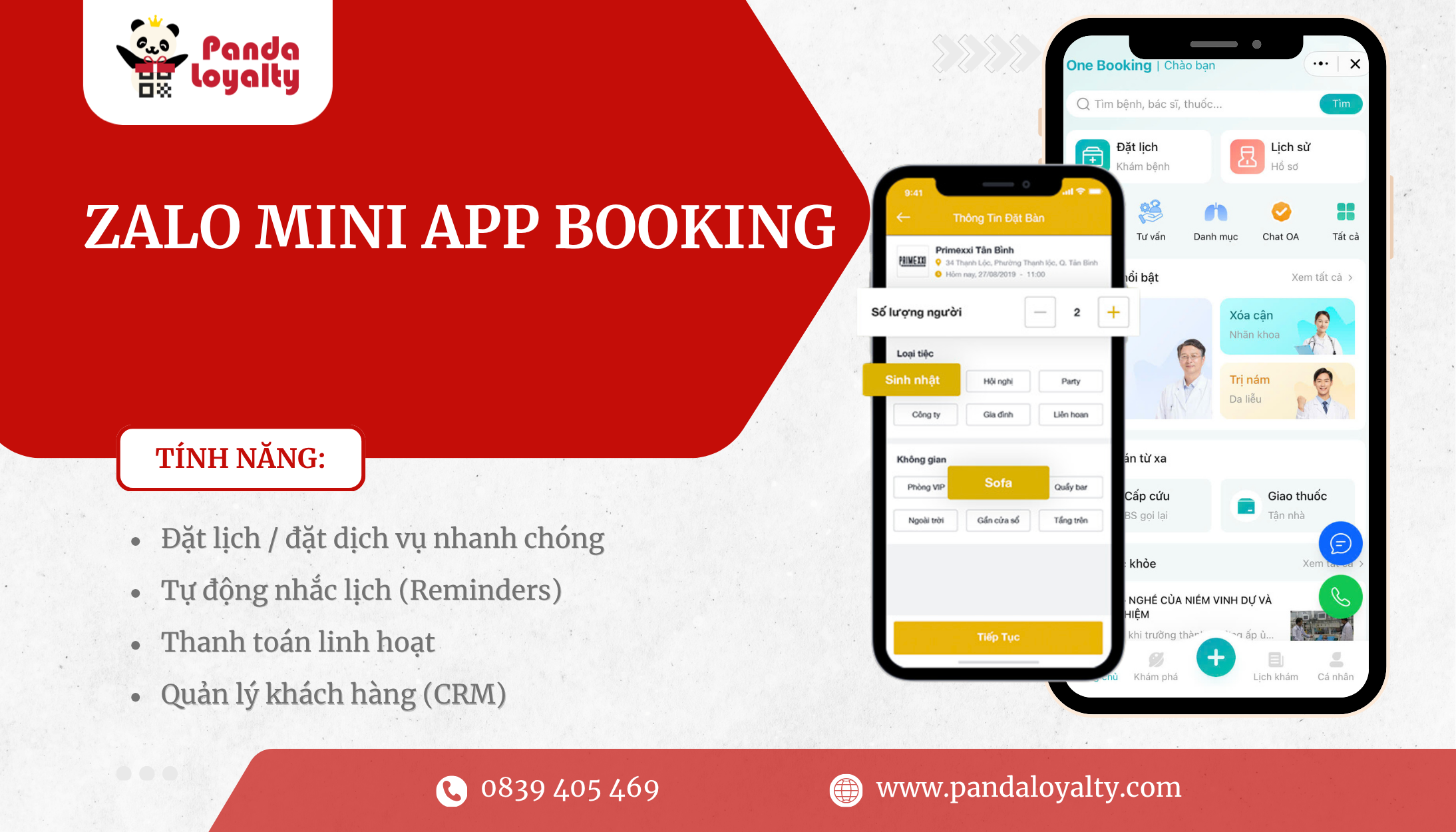 Những tính năng nổi bật của Mini App Booking