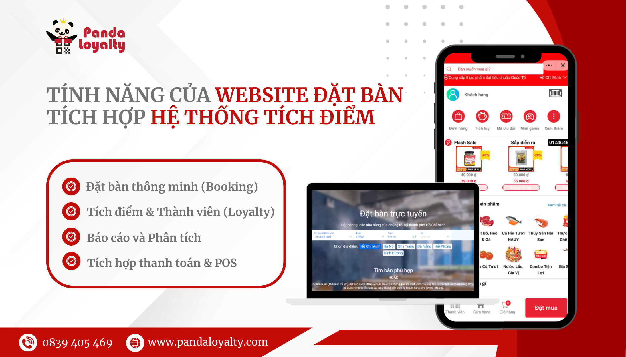 4 tính năng cần có của website đặt bàn tích hợp hệ thống tích điểm