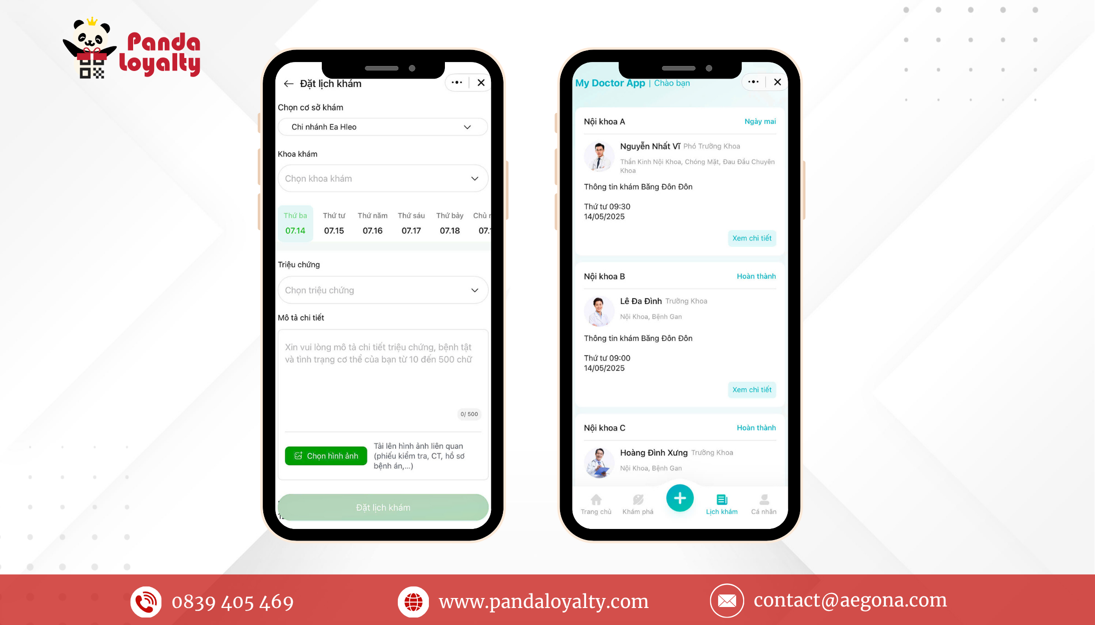 Tính năng Đặt lịch khám trực tuyến