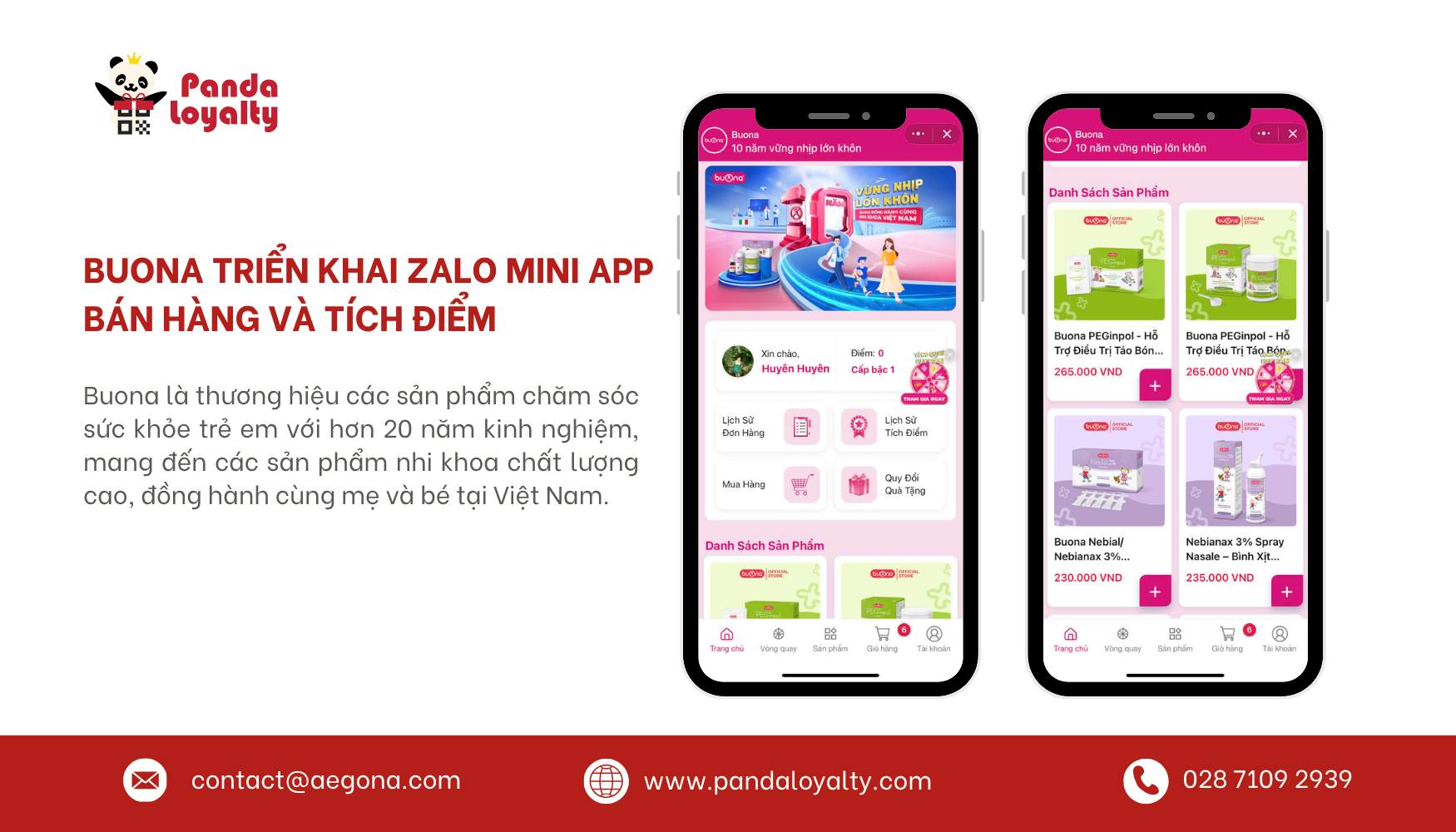 Panda Loyalty hợp tác cùng Buona triển khai Zalo Mini App