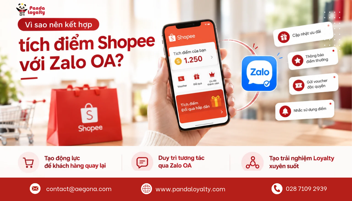 Vì sao nên kết hợp tích điểm Shopee với Zalo OA?